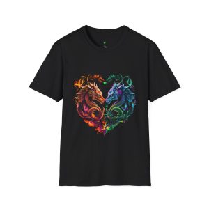 Two Dragons, One Heart T-Shirt